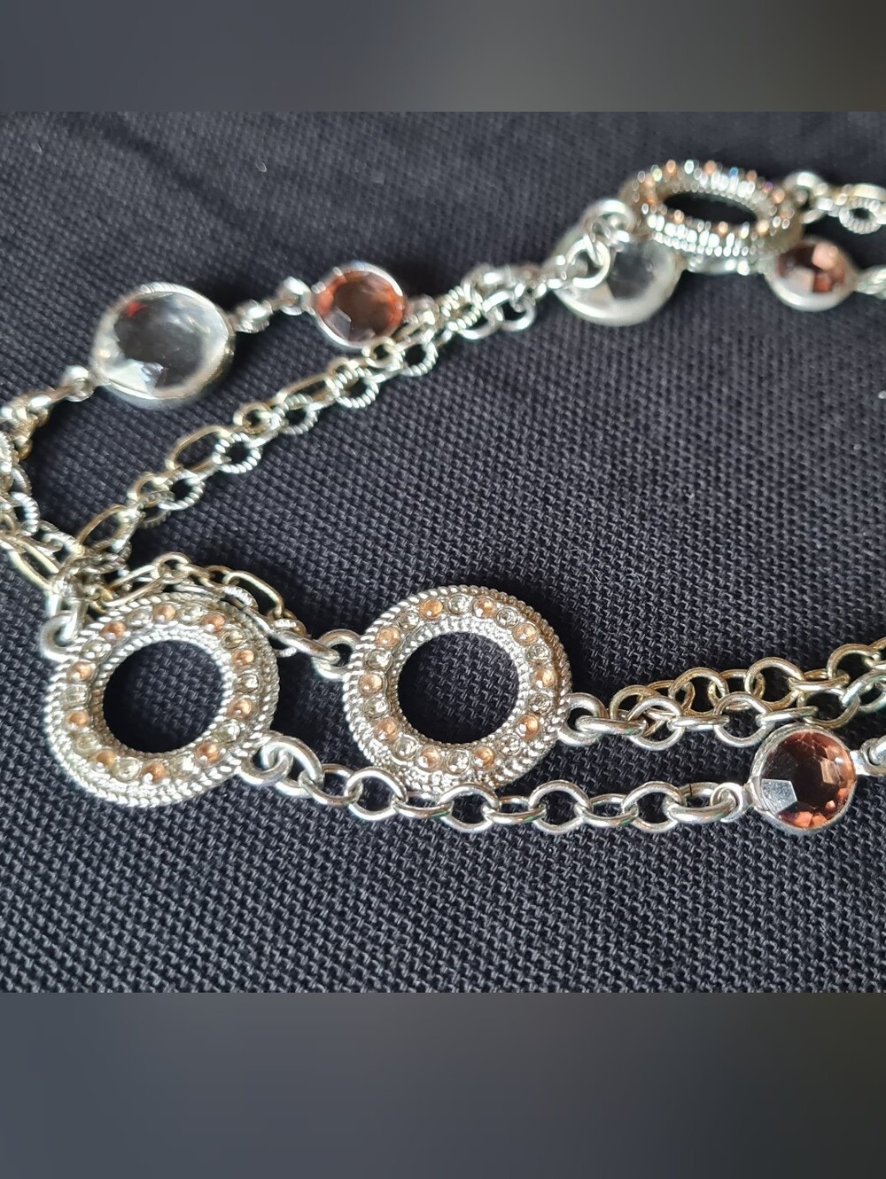LOFT Silver-Tone Necklace with Gems